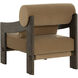 Reizo Distressed Brown / Kona Camel Lounge Chair